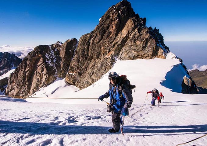 on top of mountain rwenzori